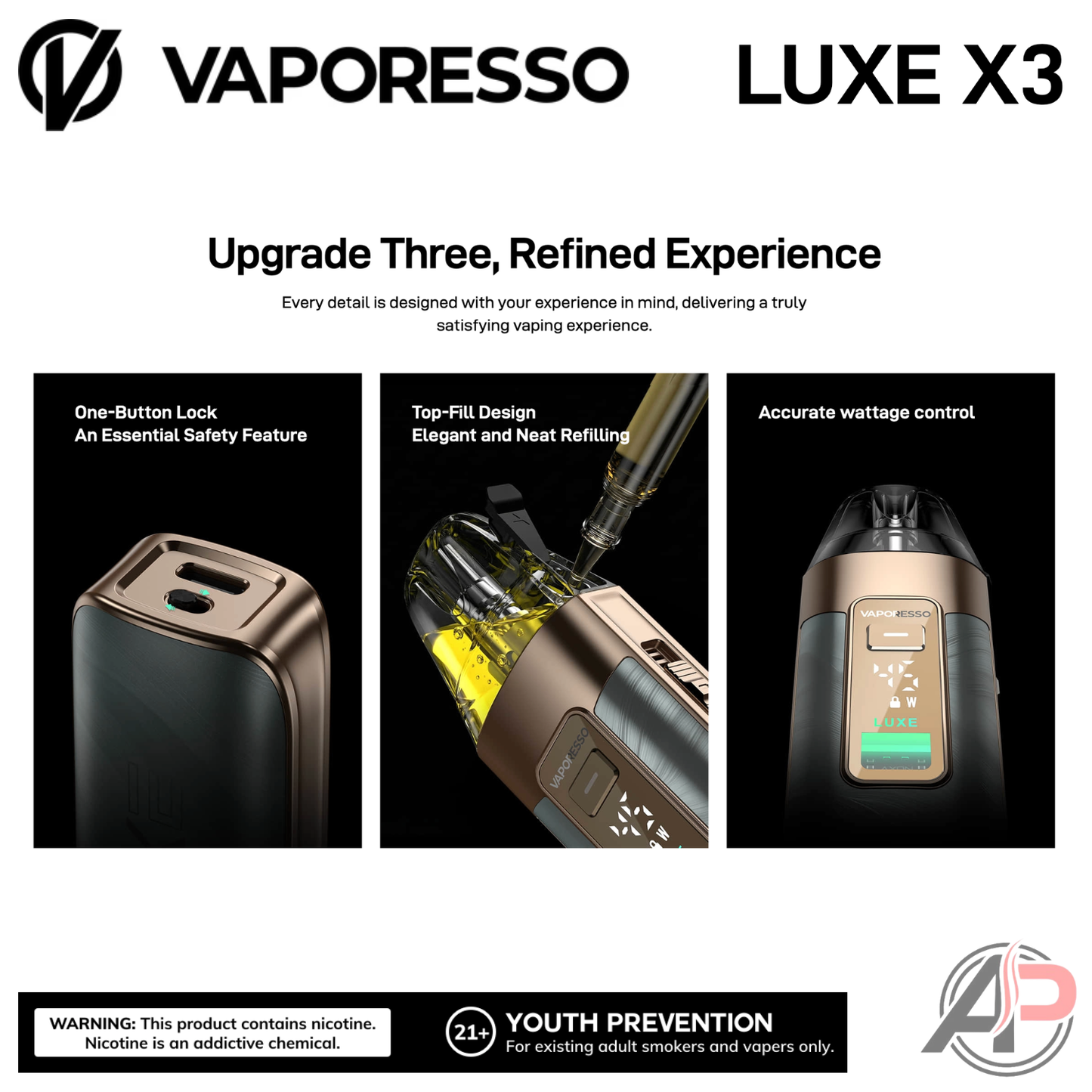 Vaporesso Luxe X3 45w Pod System Starter Kit Device