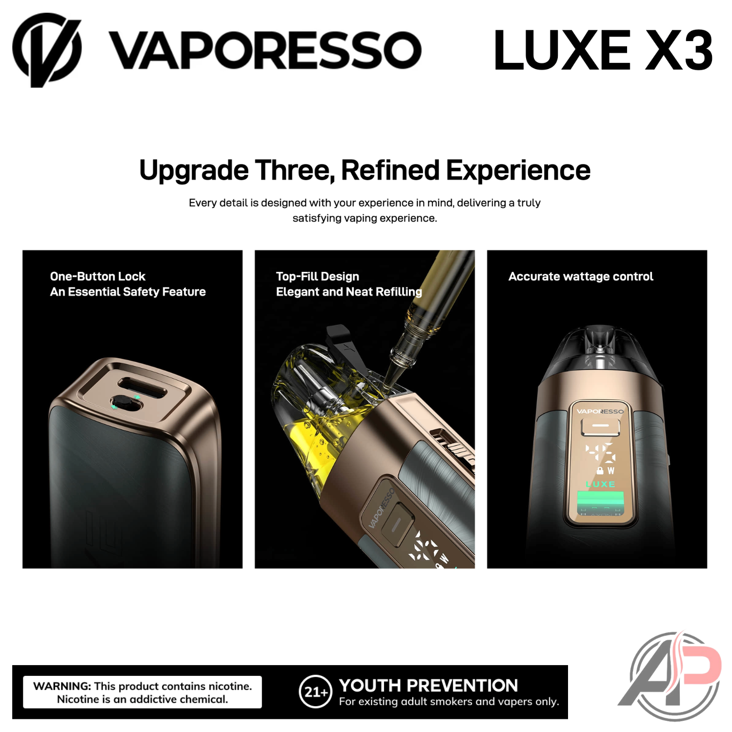 Vaporesso Luxe X3 45w Pod System Starter Kit Device