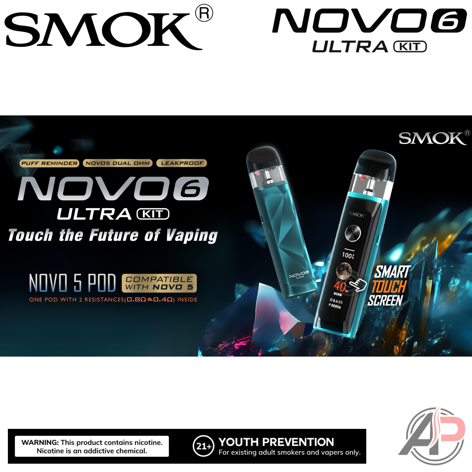 Smok Novo 6 Ultra Pod System Starter Kit Device Apvs Smok Novo 6 Ultra Pod System Starter Kit Device Apvs