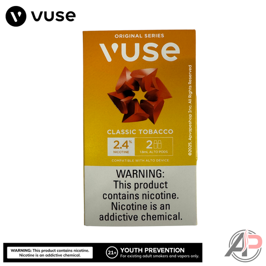 Vuse Alto Classic Tobacco Pods 2 Pack 2.4% (24mg)