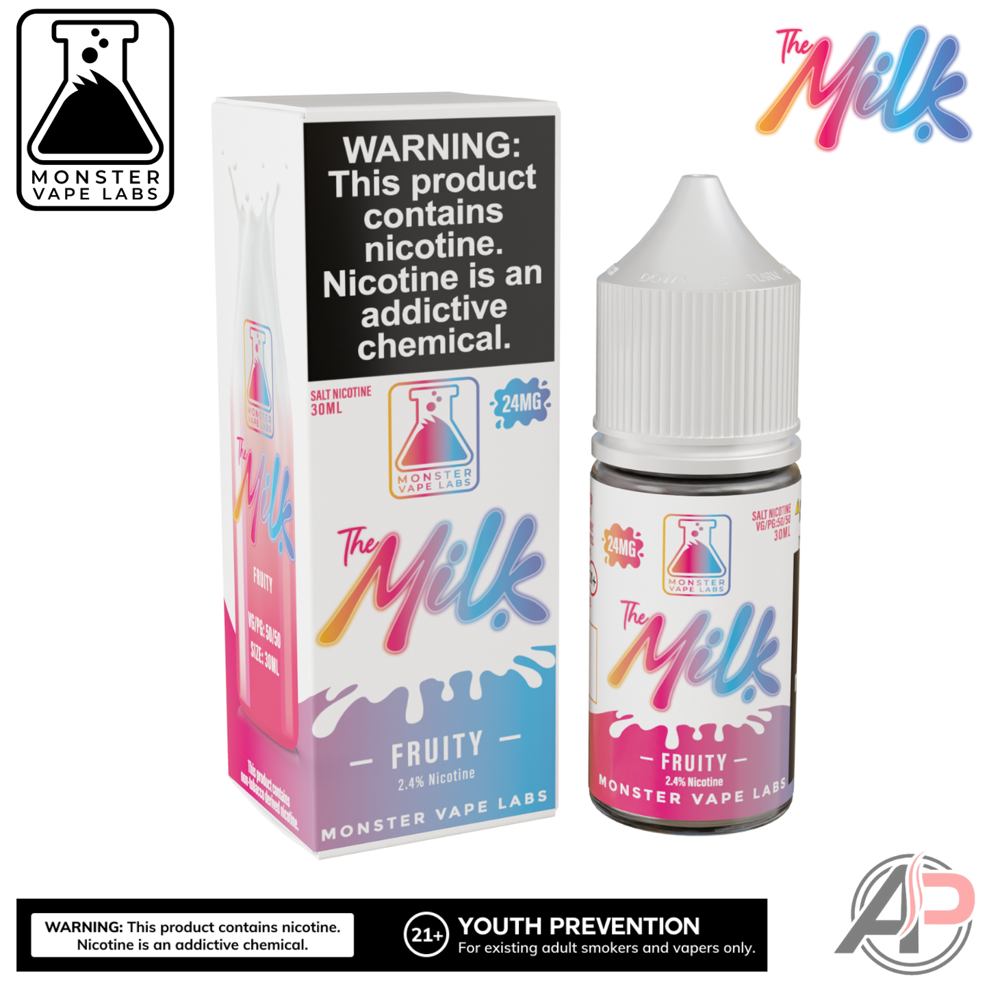 The Milk Fruity Vape Juice By Monster Vape Labs 100ml Apvs The Milk Fruity Vape Juice By Monster Vape Labs 100ml Apvs