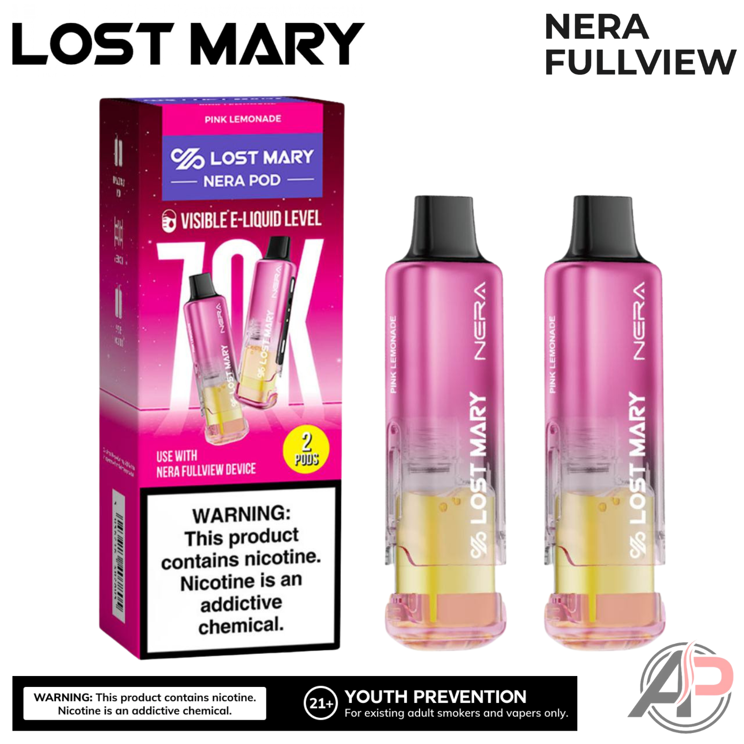 Lost Mary Nera Fullview 70k Puffs Disposable Vape Device Kit Apvs Lost Mary Nera Fullview 70k Puffs Disposable Vape Device Kit Apvs