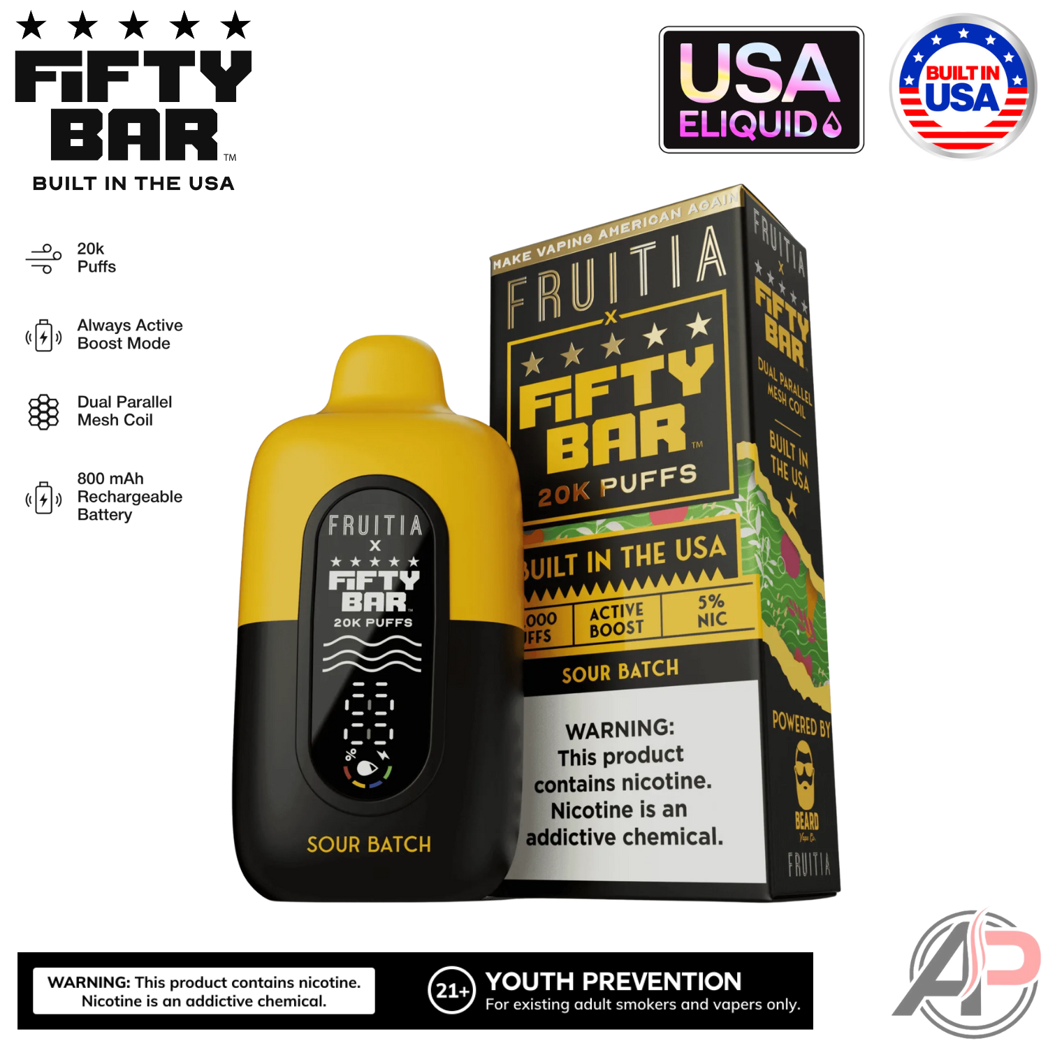 Fifty Bar V2 20000 Puffs Disposable Vape Device