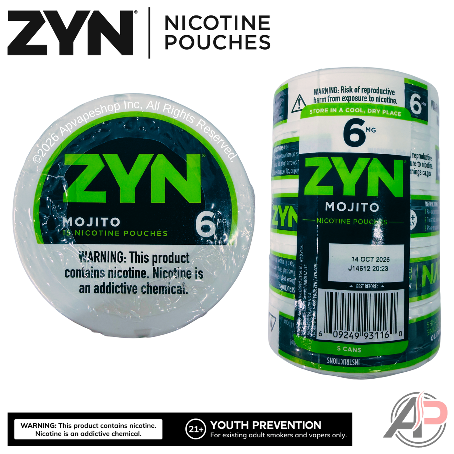 Zyn Nicotine Pouches Mojito 6mg