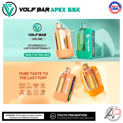 Volf Bar Apex 55,000 Puffs Disposable Vape Device