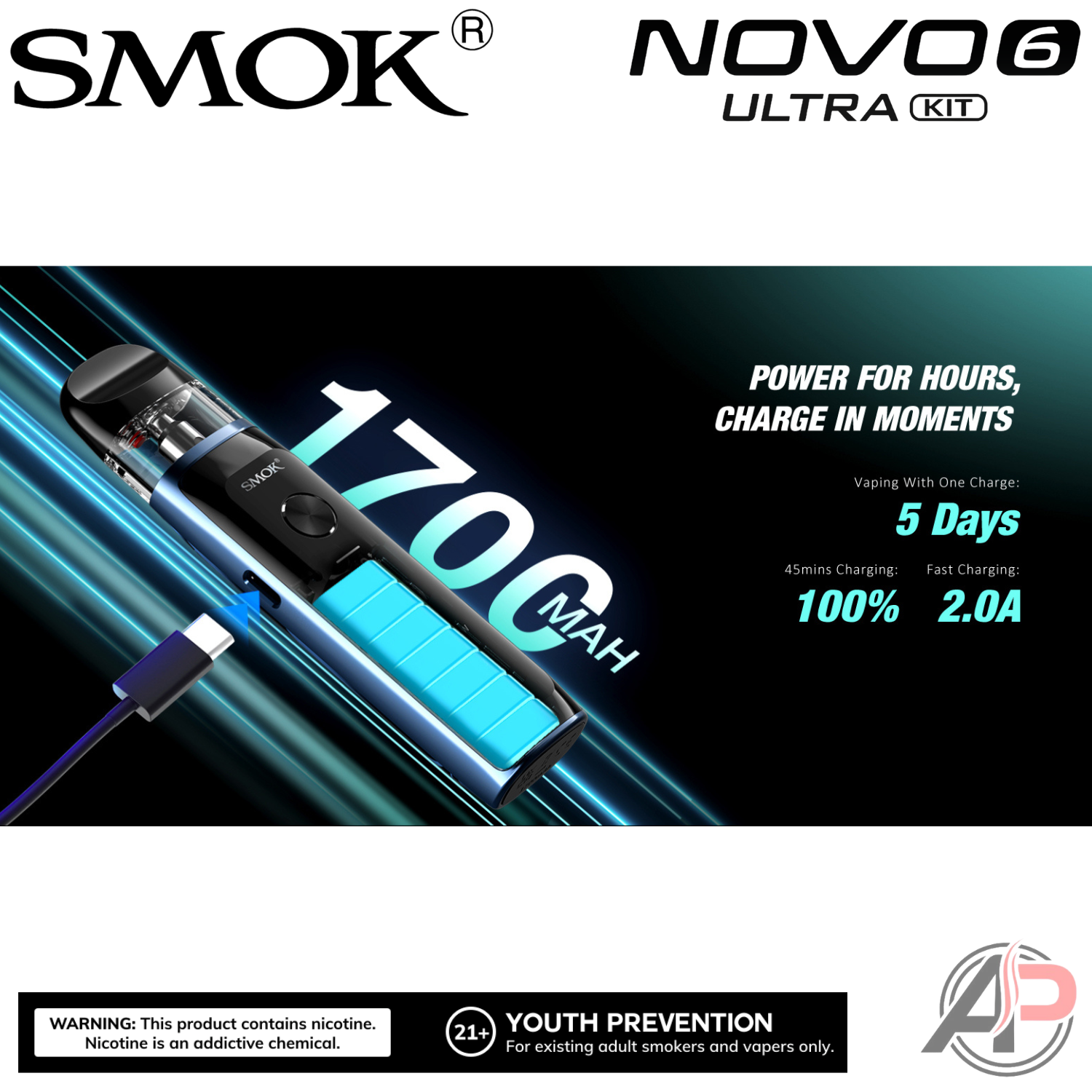 Smok Novo 6 Ultra Pod System Starter Kit Device