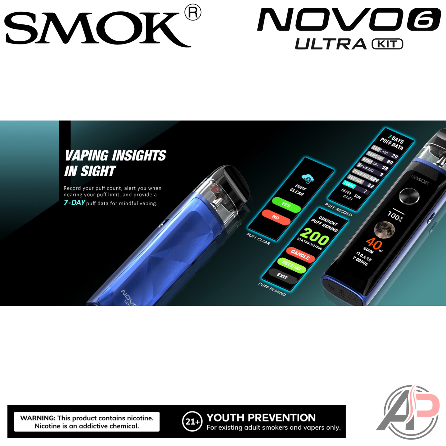 Smok Novo 6 Ultra Pod System Starter Kit Device