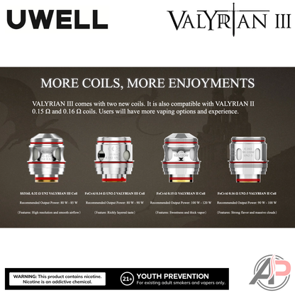 Uwell Valyrian 3 200W Box Mod Starter Kit Device