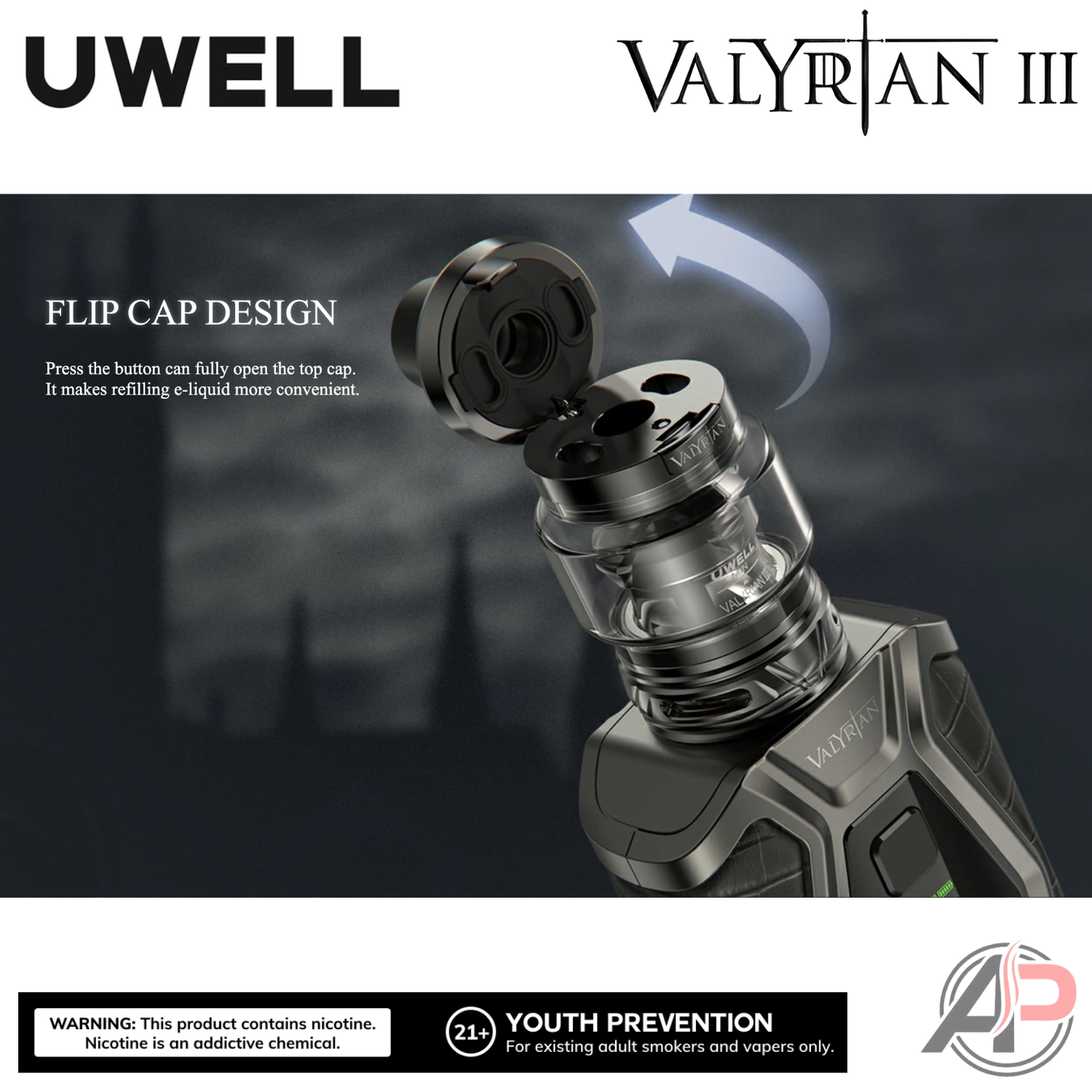 Uwell Valyrian 3 200W Box Mod Starter Kit Device
