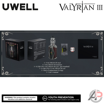Uwell Valyrian 3 200W Box Mod Starter Kit Device