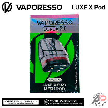 Vaporesso Luxe X Replacement Pods 2 Pack Apvs Vaporesso Luxe X Replacement Pods 2 Pack Apvs