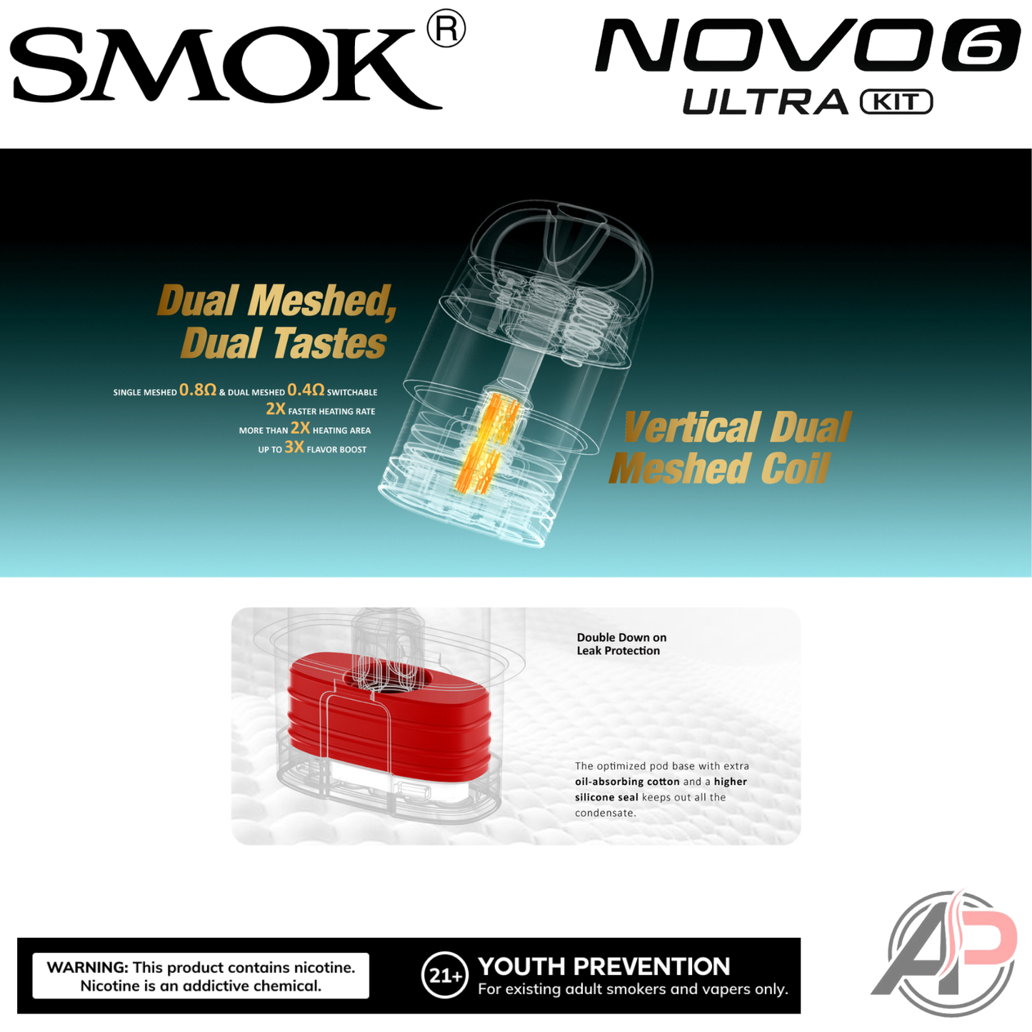 Smok Novo 6 Ultra Pod System Starter Kit Device