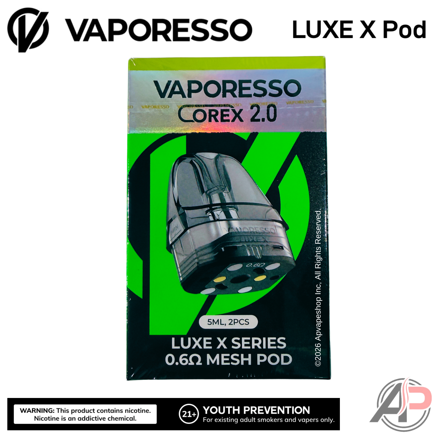 Vaporesso Luxe X Replacement Pods 2 Pack Apvs Vaporesso Luxe X Replacement Pods 2 Pack Apvs