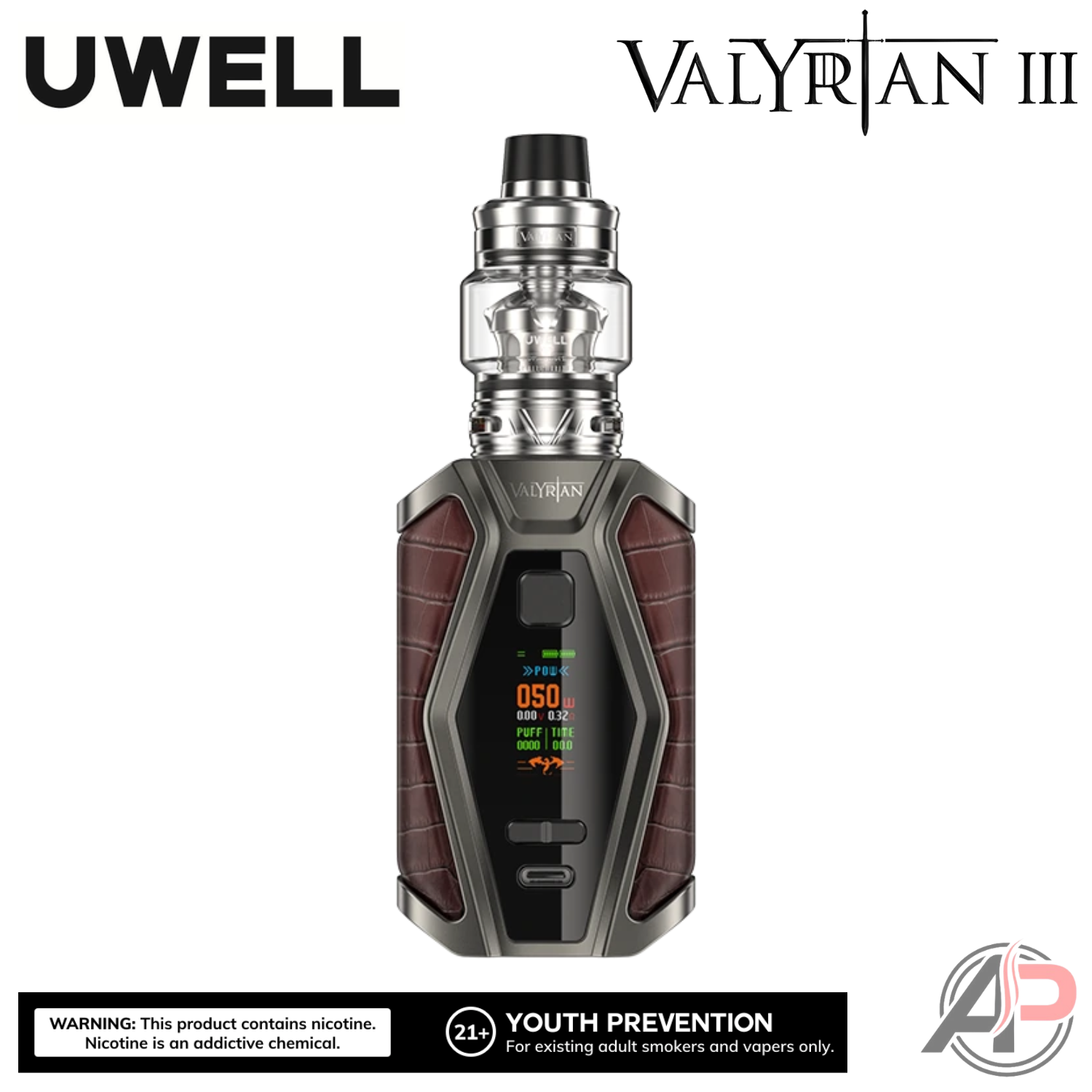 Uwell Valyrian 3 200W Box Mod Starter Kit Device Apvs Uwell Valyrian 3 200W Box Mod Starter Kit Device Apvs