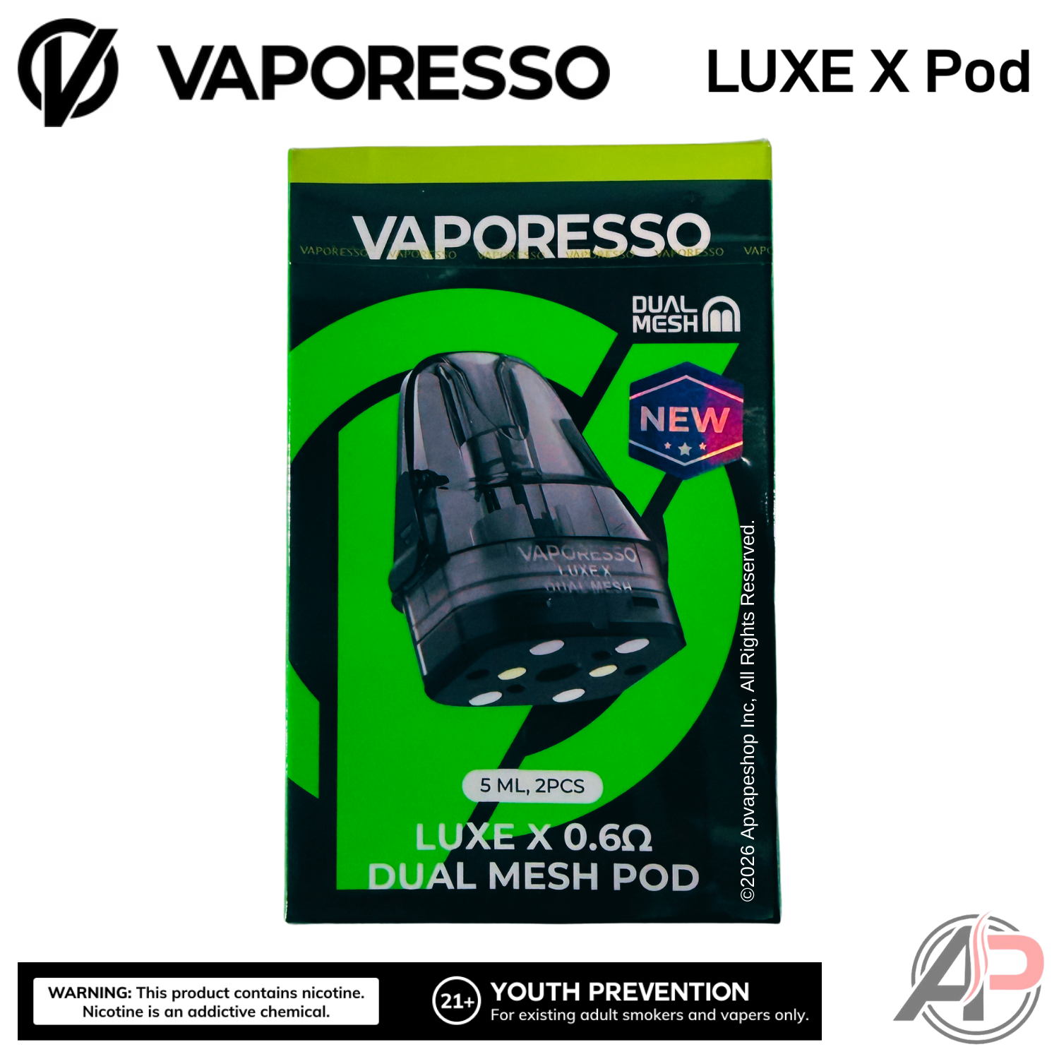 Vaporesso Luxe X Replacement Pods 2 Pack Apvs Vaporesso Luxe X Replacement Pods 2 Pack Apvs