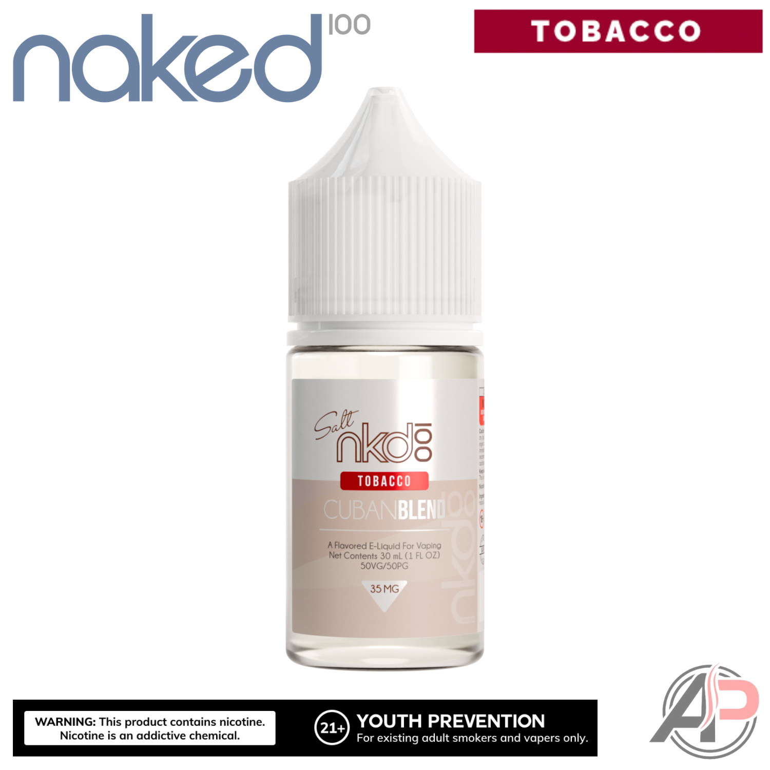 Naked 100 Cuban Blend Salt Nicotine E-Liquid 30mL