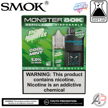 Smok Monster 80k Puffs Refillable Disposable Vape Device