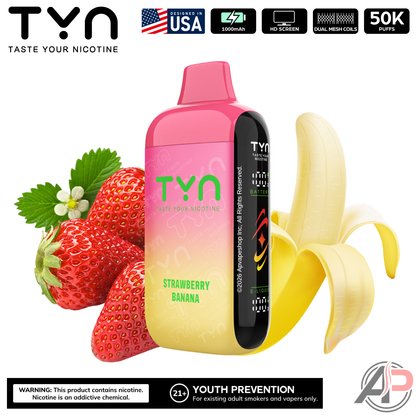Tyn 50000 Puffs Disposable Vape Device Strawberry Banana