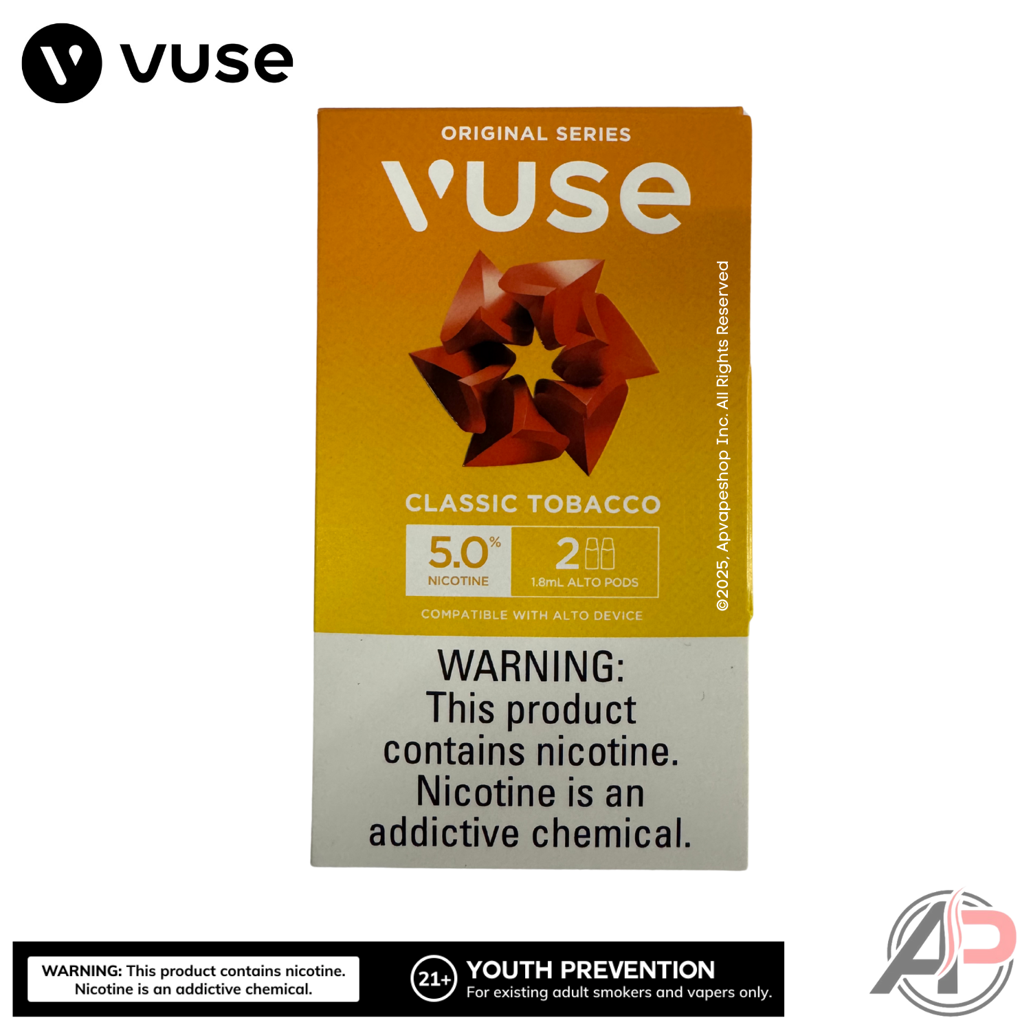 Vuse Alto Classic Tobacco Pods 2 Pack 5.0% (50mg)