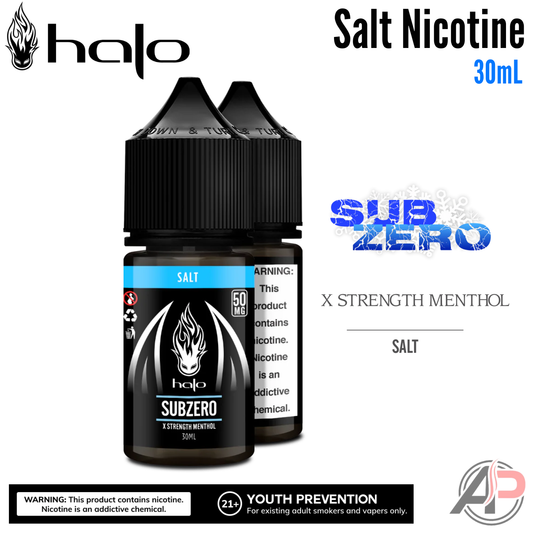 Halo Subzero X Strength Menthol Salt Nicotine 30mL