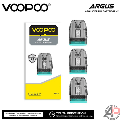 Voopoo Argus V2 Top Fill Replacement Pods 3 Pack