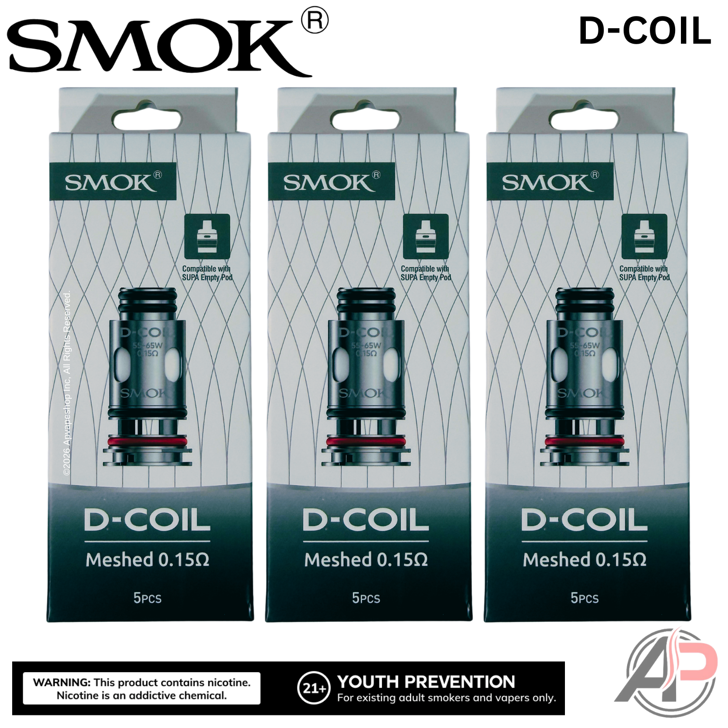 Smok D Replacement Coils 5 Pack