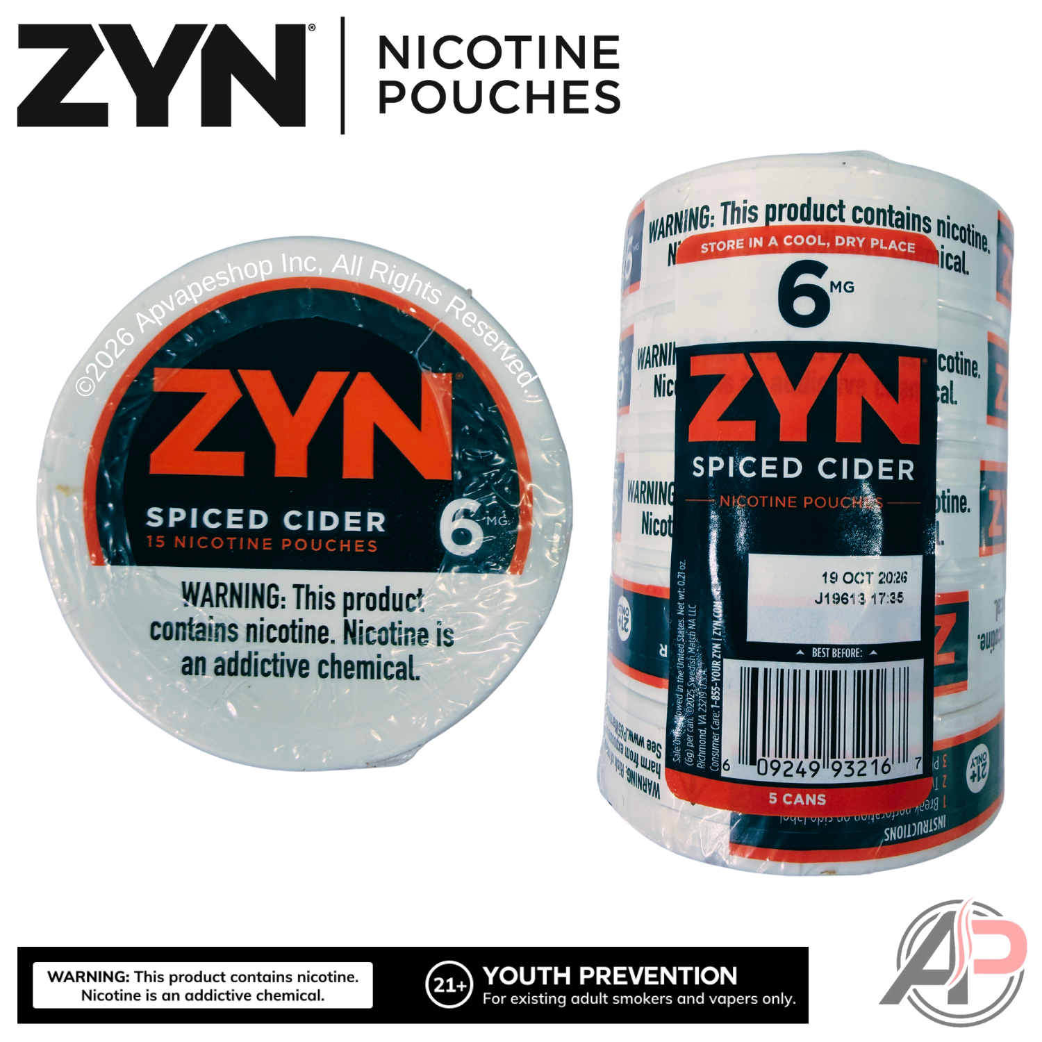 Zyn Nicotine Pouches Spiced Cider 6mg