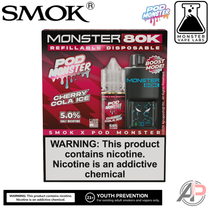 Smok Monster 80k Puffs Refillable Disposable Vape Device