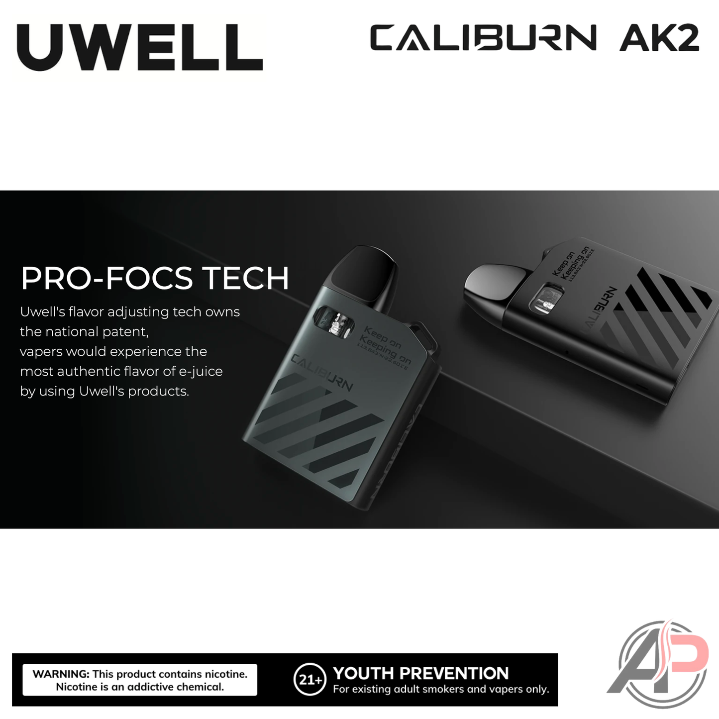 Uwell Caliburn AK2 15W Pod System Starter Kit Device