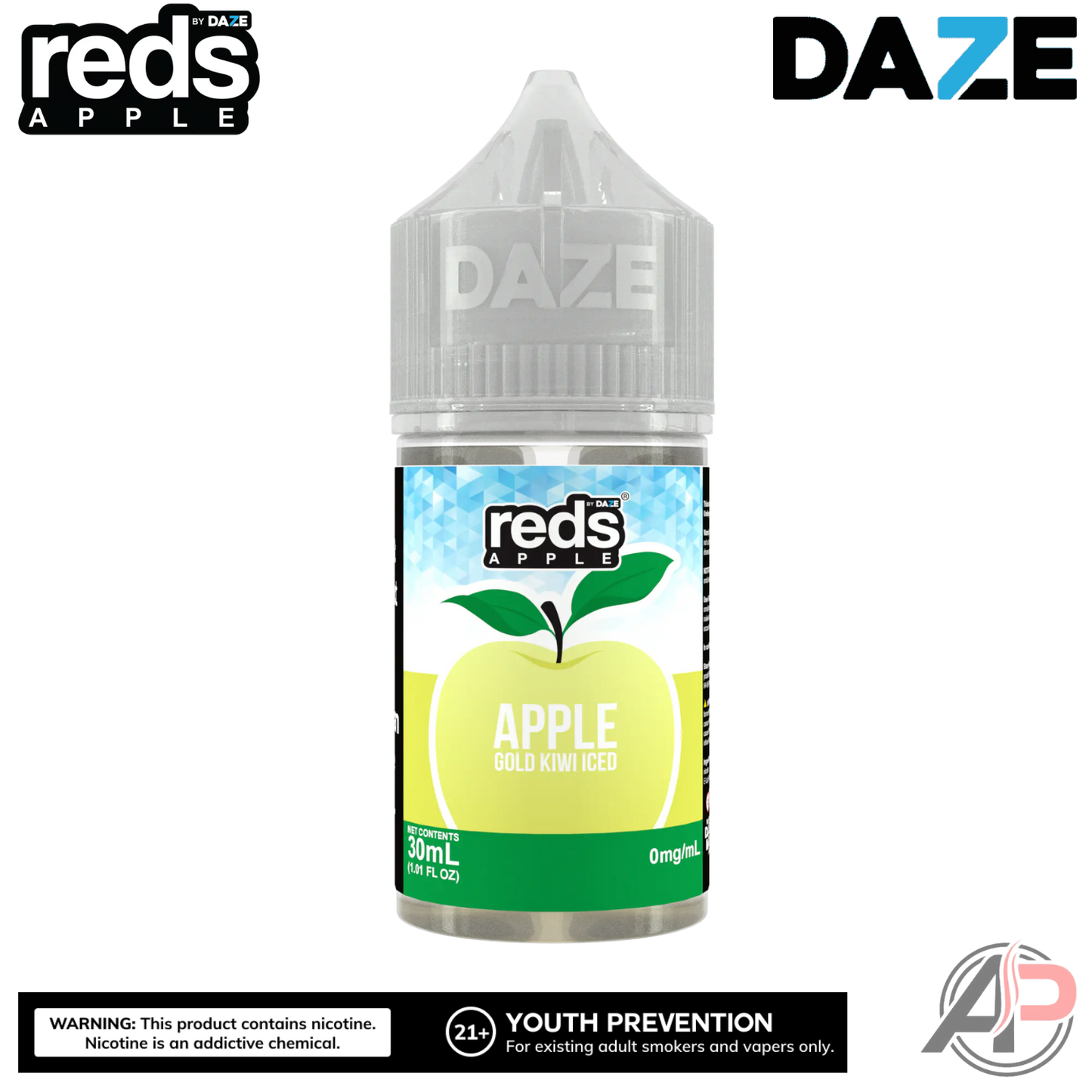 7 Daze Reds Apple Gold Kiwi Iced E-Liquid 100mL