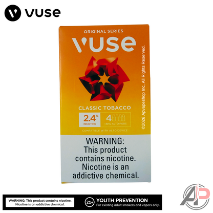 Vuse Alto Classic Tobacco Pods 4 Pack