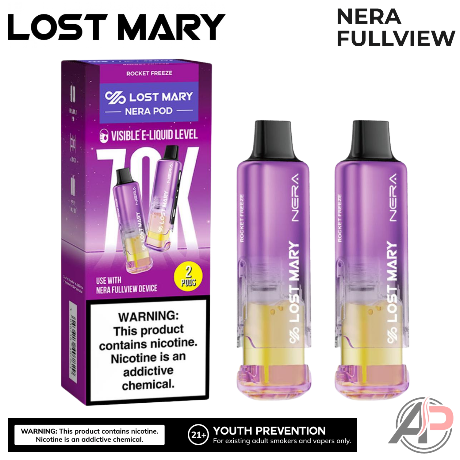 Lost Mary Nera Fullview 70k Puffs Disposable Vape Device Kit  Apvs