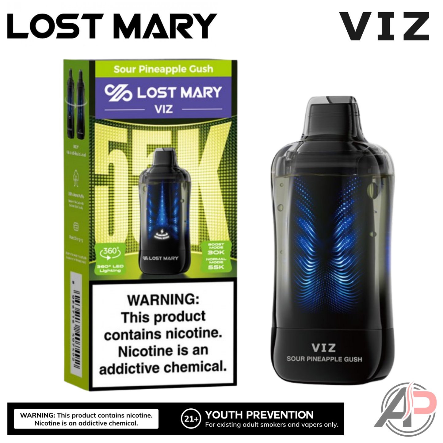Lost Mary Viz 55,000 Puffs Disposable Vape Device