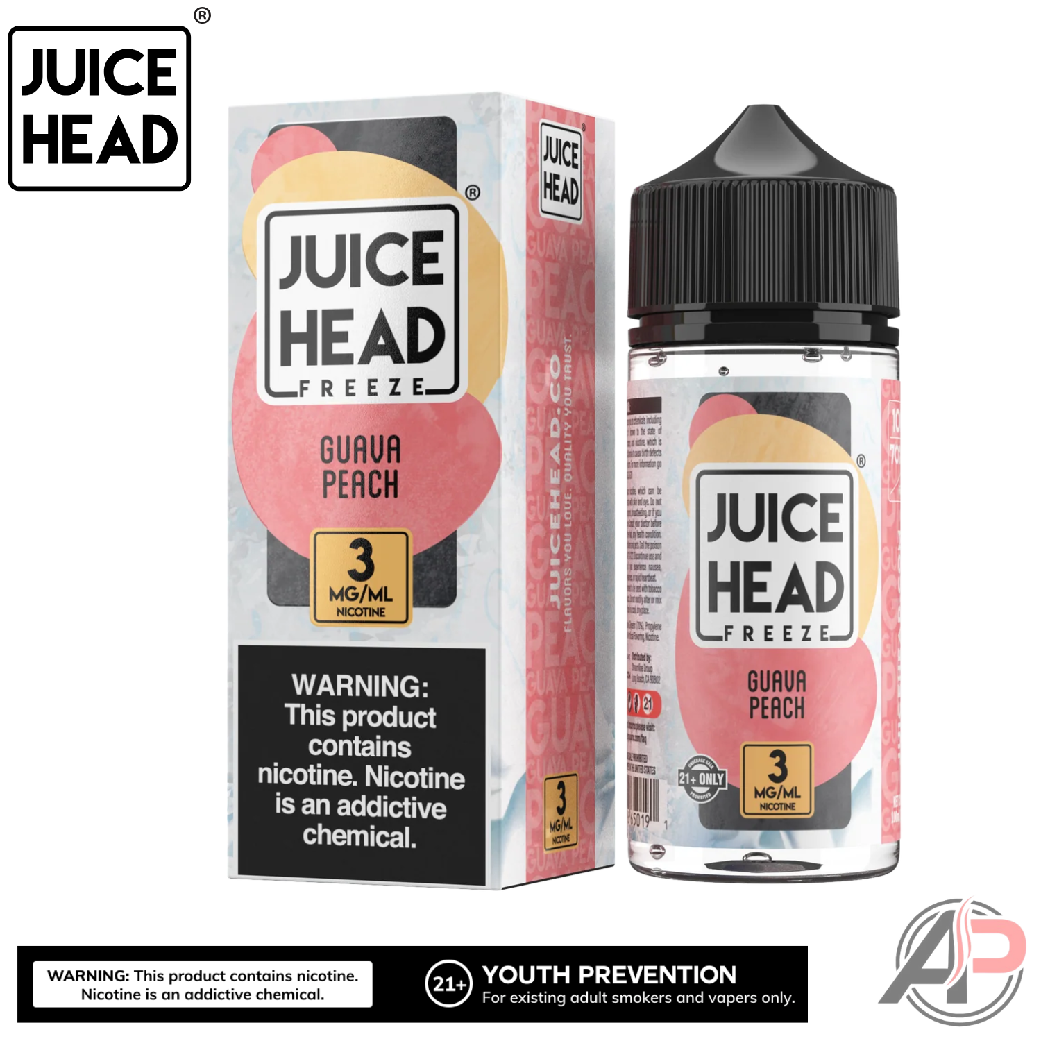 Juice Head Guava Peach Freeze E-Liquid 100mL