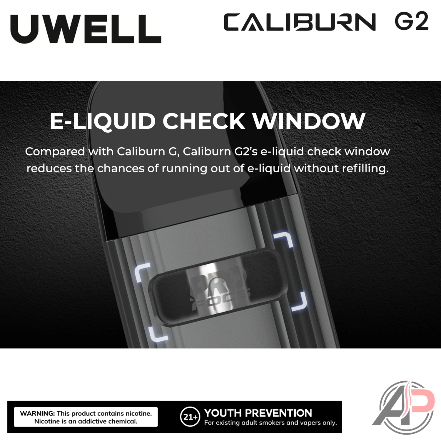 Uwell Caliburn G2 18w Vape Pod System Starter Kit Device Apvs Uwell Caliburn G2 18w Vape Pod System Starter Kit Device Apvs