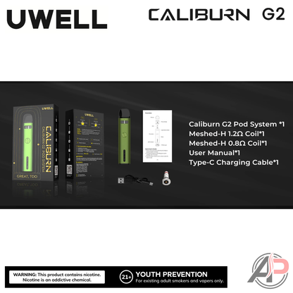 Uwell Caliburn G2 18w Pod System Starter Kit Device