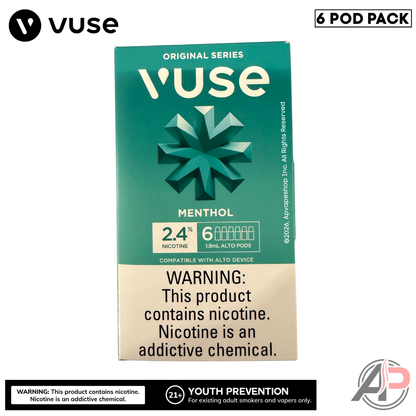 Vuse Alto Menthol Pods 6 Pack Apvs Vuse Alto Menthol Pods 6 Pack Apvs