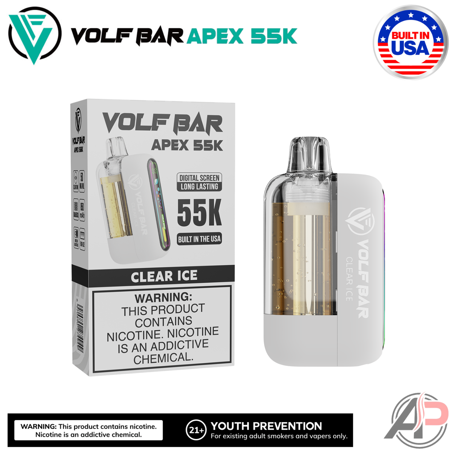 Volf Bar Apex 55,000 Puffs Disposable Vape Device