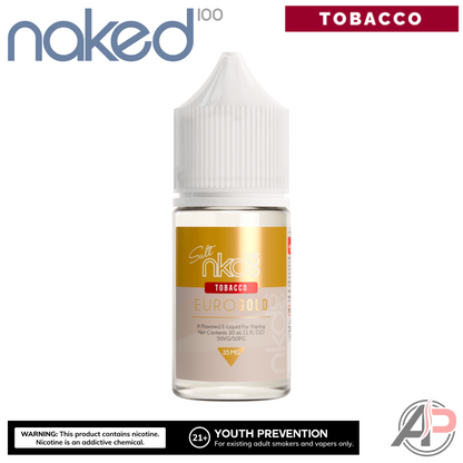 Naked 100 Euro Gold Salt Nicotine E-Liquid 30mL