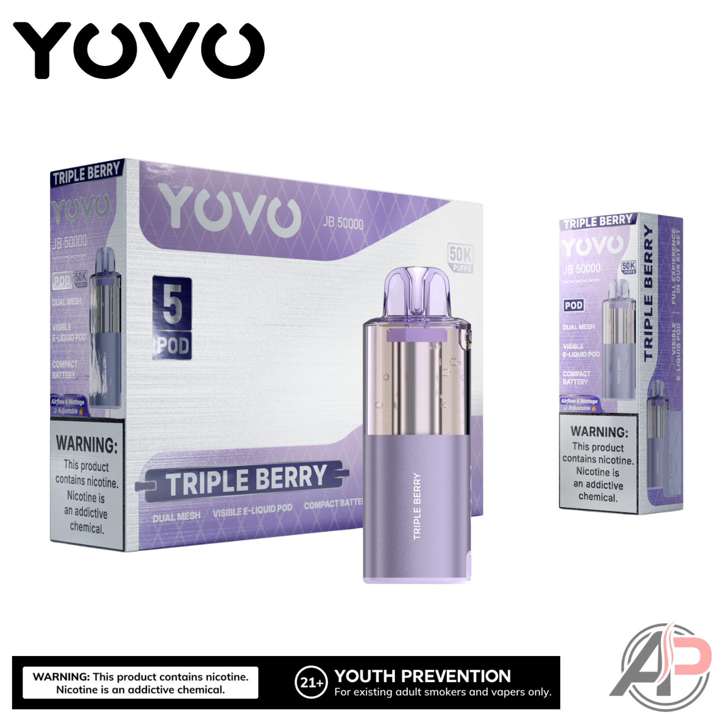 Yovo JB50000 Puffs Disposable Vape Device Kit