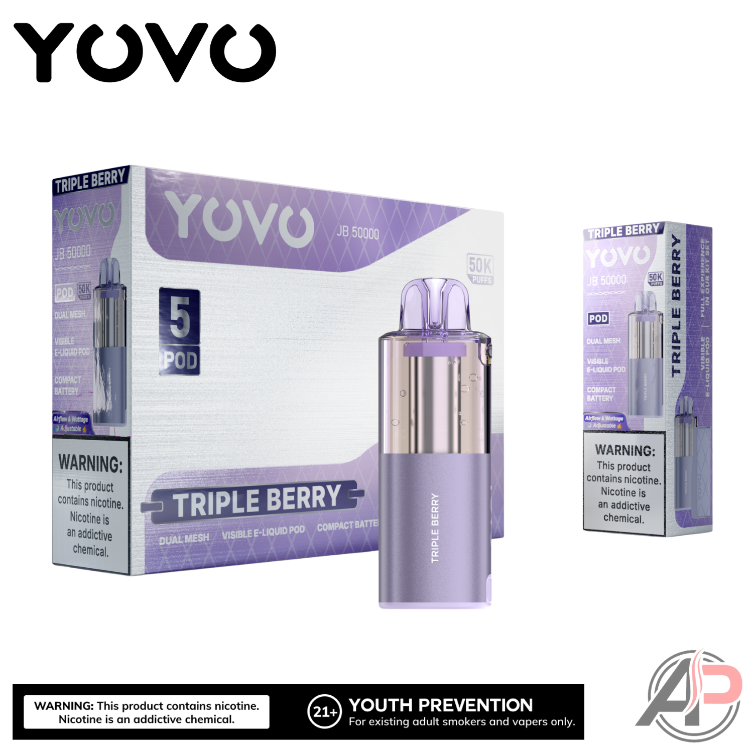 Yovo JB50000 Puffs Disposable Vape Device Kit