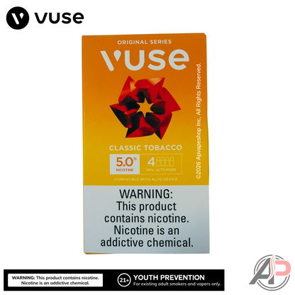 Vuse Alto Classic Tobacco Pods 4 Pack