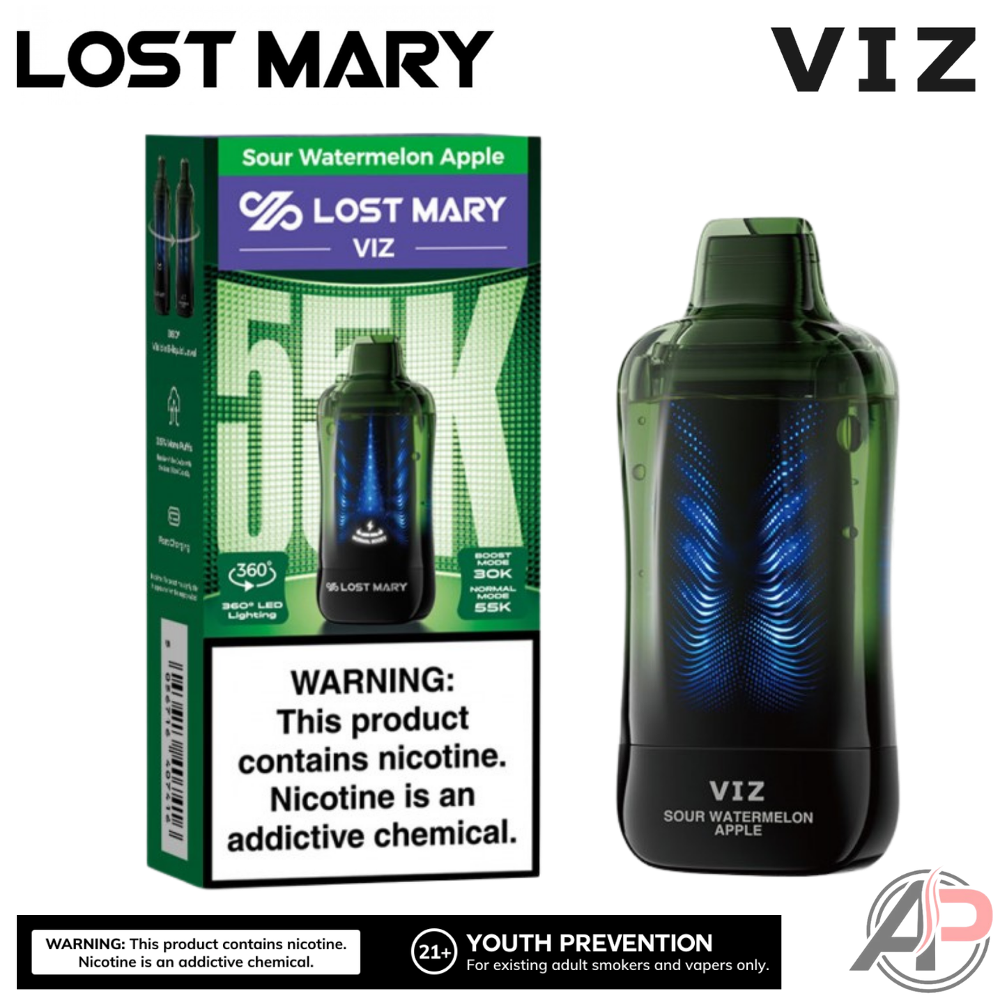 Lost Mary Viz 55,000 Puffs Disposable Vape Device
