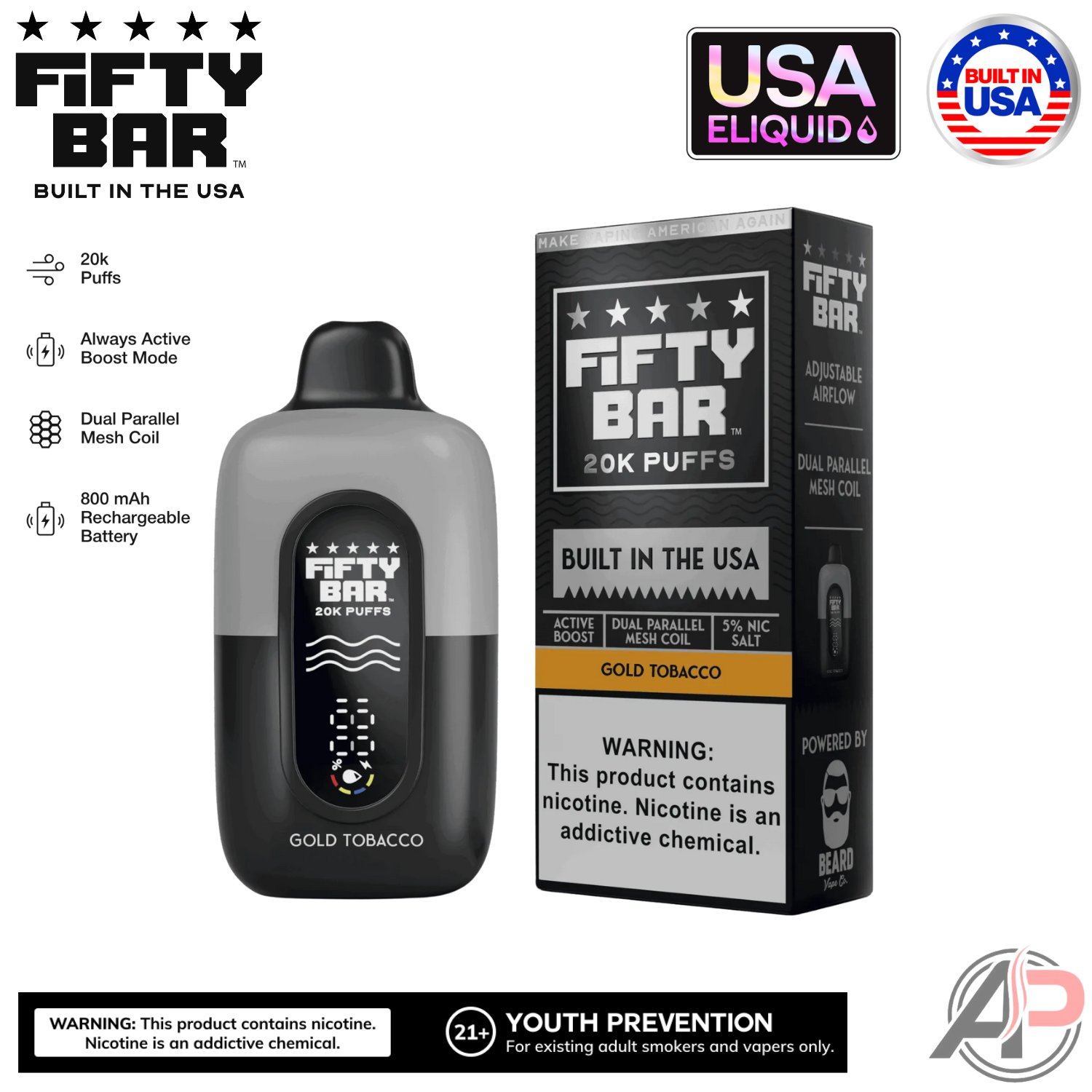 Fifty Bar V2 20000 Puffs Disposable Vape Device Apvs Fifty Bar V2 20000 Puffs Disposable Vape Device Apvs