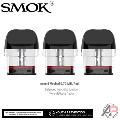 Smok Novo 5 Replacement Pods 3 Pack Apvs Smok Novo 5 Replacement Pods 3 Pack Apvs