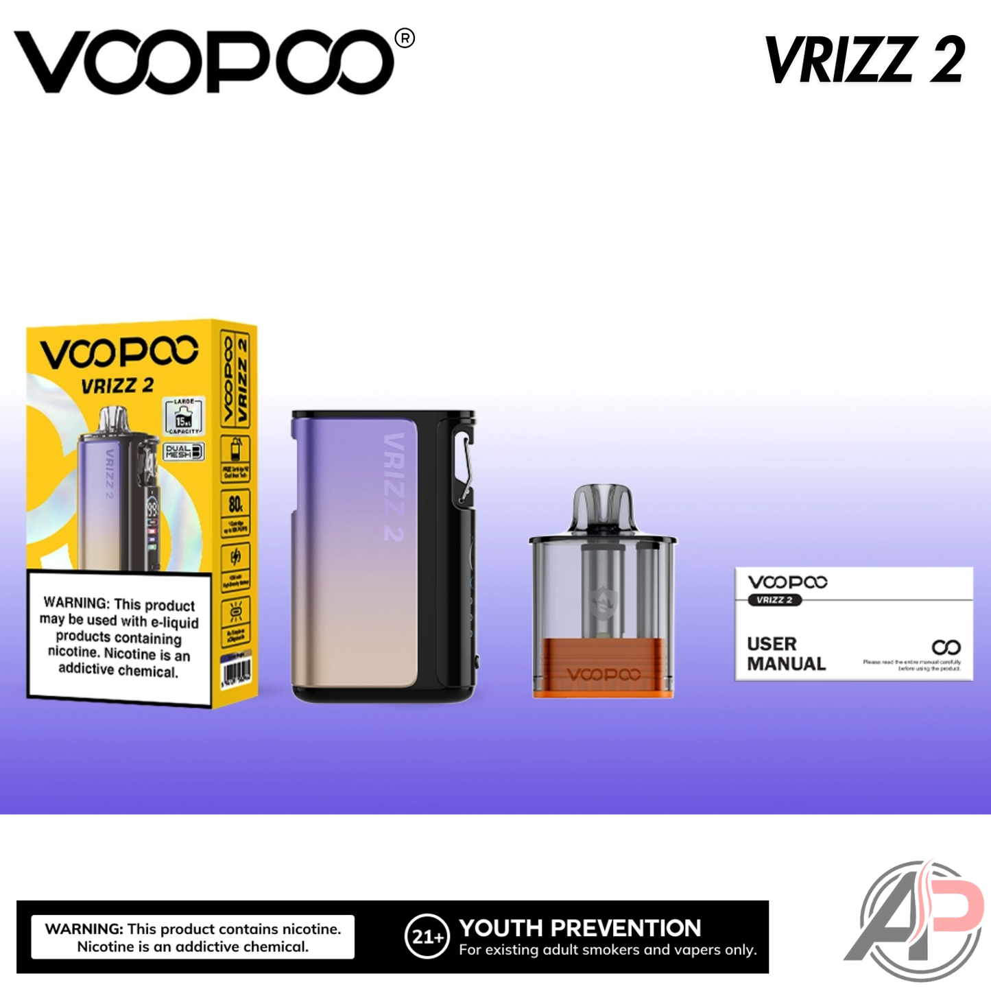 Voopoo Vrizz 2 Pod System Starter Kit Device