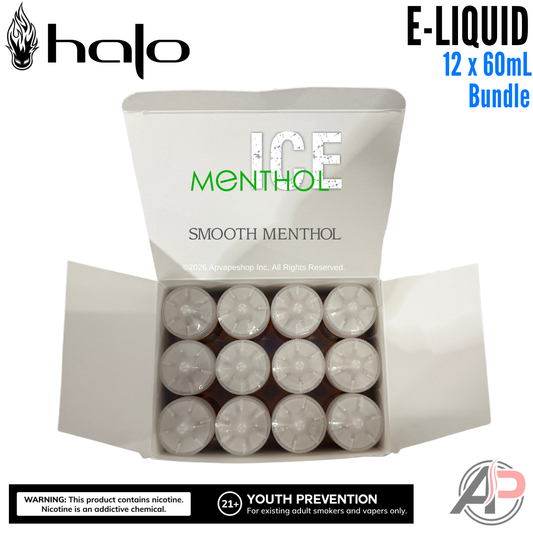 Halo Menthol Ice E-Liquid 60mL 12 Bottle Bundle Box