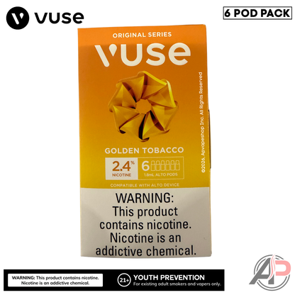 Vuse Alto Golden Tobacco Pods 6 Pack