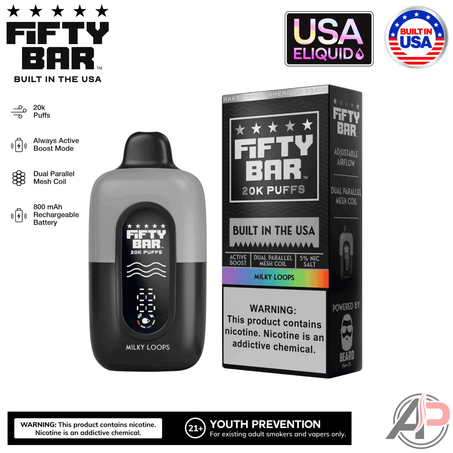 Fifty Bar V2 20000 Puffs Disposable Vape Device Apvs Fifty Bar V2 20000 Puffs Disposable Vape Device Apvs