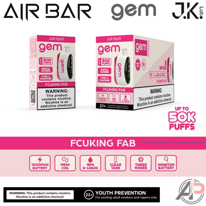 Air Bar Gem 50k Puffs Disposable Vape Device